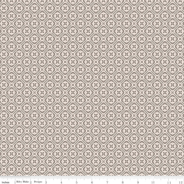 Riley Blake - Farmer's Daughter by Lori Holt C17169 RUSTIC Doily | SOLD BY THE HALF-YARD